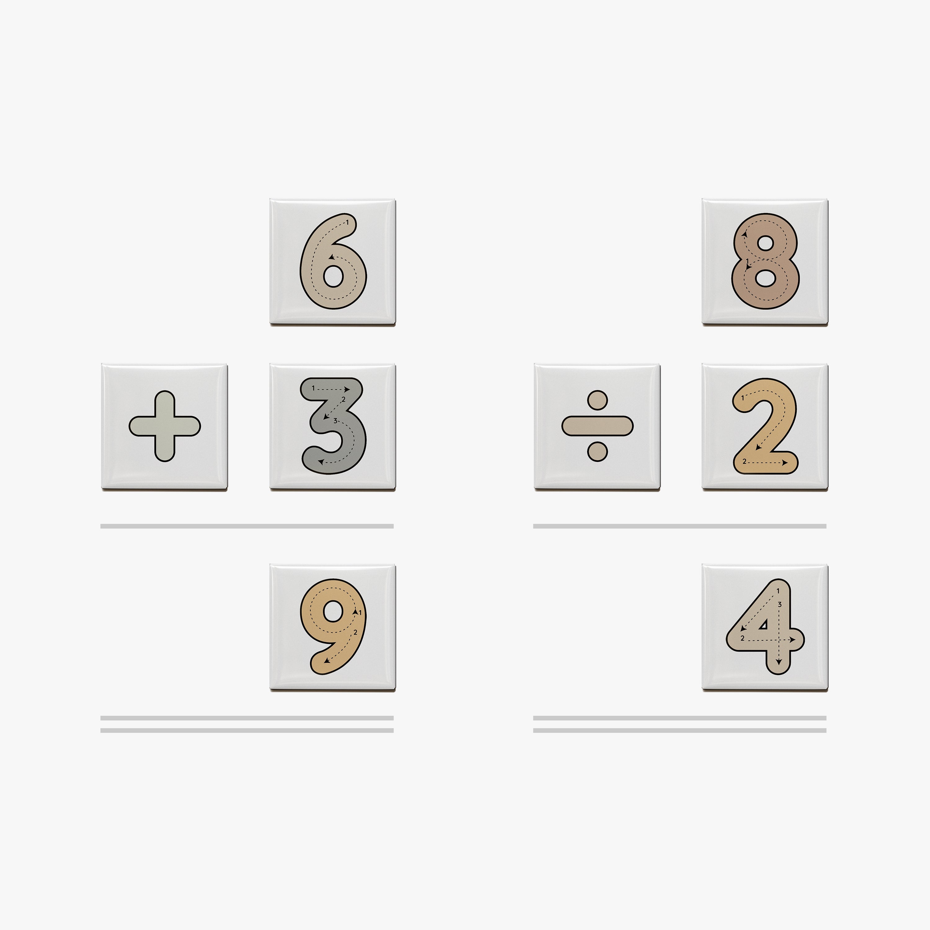 Numbers & Maths Magnets - Set of 15